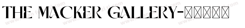 The Macker Gallery字体转换